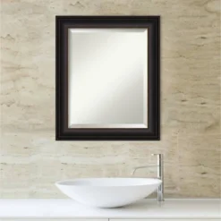 Trio Oil Rubbed Framed Bathroom Vanity Wall Mirror Bronze - Amanti Art -Home Furniture GUEST 00910ede ae36 4b3b b49c ec66413b6163