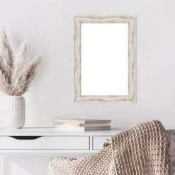 Amanti Art Alexandria White Wash Narrow Framed Dry Erase Magnetic Board -Home Furniture GUEST 015e2cac 105f 40c9 9382 07e6a8dcc30c