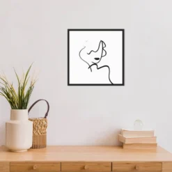 16" X 16" Muser I Woman By Isabelle Z Framed Canvas Wall Art Black - Amanti Art -Home Furniture GUEST 01661608 52ff 4ec6 81ed 09f7a9ce366b