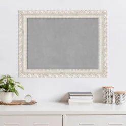34"x26" Opera Framed Magnetic Board Off-White - Amanti Art: Real Wood, Steel, Wall Mount, Home & Office Decor -Home Furniture GUEST 016924b2 011a 4647 a025 65e364bfc795