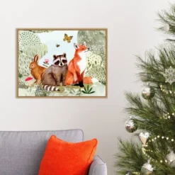 24" X 18" Fox Glen Collection By Victoria Borges Framed Canvas Wall Art - Amanti Art -Home Furniture GUEST 01cf775e 661e 4cbf ae5b 98969420a83a