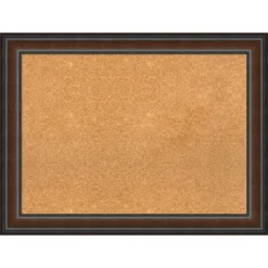 Amanti Art Cyprus Walnut Wood Framed Corkboard, Natural Cork -Home Furniture GUEST 029f696c 51c2 4371 b6d3 cd2479ddb63d