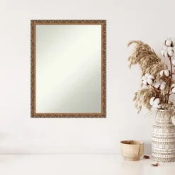 20" X 26" Non-Beveled Antique Bronze Wood Wall Mirror - Amanti Art 12 20" X 26" Non-Beveled Antique Bronze Wood Wall Mirror - Amanti Art -Home Furniture GUEST 02e76e93 90bc 43da 8e2d abb389420fb7