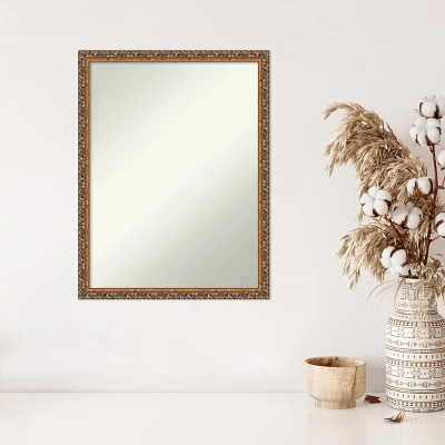 20" X 26" Non-Beveled Antique Bronze Wood Wall Mirror - Amanti Art 6 20" X 26" Non-Beveled Antique Bronze Wood Wall Mirror - Amanti Art - Image 4