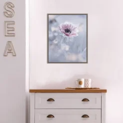 16" X 20" La Reine De Neiges Flower By Fabien Bravin Framed Canvas Wall Art - Amanti Art -Home Furniture GUEST 02ea3d31 eb6c 44c9 ba45 029047a68a1c