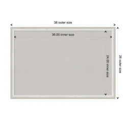 38"x26" Two Tone Wood Frame Gray Cork Board Silver - Amanti Art 20 38"x26" Two Tone Wood Frame Gray Cork Board Silver - Amanti Art -Home Furniture GUEST 0306f2b9 2b13 4cbd ab7a a331f7f89050