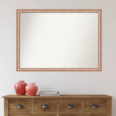41" X 30" Non-Beveled Harmony Rose Gold Wood Wall Mirror - Amanti Art 9 41" X 30" Non-Beveled Harmony Rose Gold Wood Wall Mirror - Amanti Art - Image 7