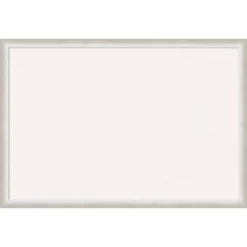 38"x26" Two Tone Wood Frame White Cork Board Silver - Amanti Art -Home Furniture GUEST 06003476 0d86 445e a693 5b5f125931a5