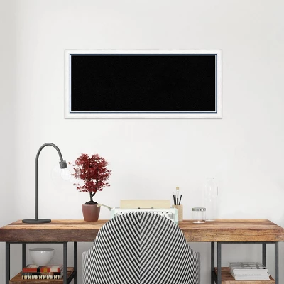 32"x14" Morgan Wood Frame Black Cork Board White/Blue - Amanti Art: Wall Mounted, Bulletin Board For Office Spaces 10 32"x14" Morgan Wood Frame Black Cork Board White/Blue - Amanti Art: Wall Mounted, Bulletin Board For Office Spaces - Image 8
