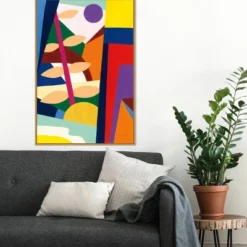 22" X 33" Wake Up And Be Bold By Megan Gallagher Framed Canvas Wall Art Light Brown - Amanti Art -Home Furniture GUEST 06a73aa3 80ab 4b73 a1ad 625386585b34