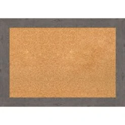 Amanti Art Rustic Plank Narrow Framed Corkboard, Natural Cork -Home Furniture GUEST 07594990 2c8b 4469 8a88 a8b393c8a32c