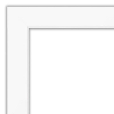 32" X 32" Non-Beveled Cabinet Bathroom Wall Mirror White - Amanti Art 4 32" X 32" Non-Beveled Cabinet Bathroom Wall Mirror White - Amanti Art - Image 2