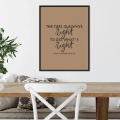 18" X 24" Words Of Wisdom IV Black - The Time Is Right By Becky Thorns Framed Canvas Wall Art Black - Amanti Art -Home Furniture GUEST 07d81093 4054 445d 990c e7a342146d79