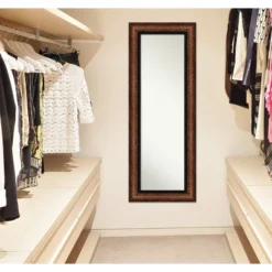21" X 55" Non-Beveled Vogue Bronze Full Length On The Door Mirror - Amanti Art 15 21" X 55" Non-Beveled Vogue Bronze Full Length On The Door Mirror - Amanti Art -Home Furniture GUEST 084c967b ffbf 4834 a6cd 9132d17d7521