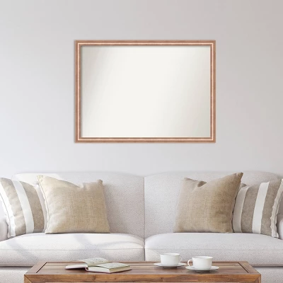 41" X 30" Non-Beveled Harmony Rose Gold Wood Wall Mirror - Amanti Art 6 41" X 30" Non-Beveled Harmony Rose Gold Wood Wall Mirror - Amanti Art - Image 4