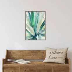 16" X 23" Rustic Succulent II By Irena Orlov Framed Canvas Wall Art - Amanti Art -Home Furniture GUEST 09b7549b aa60 44a6 9fa5 60c1789fd5b9