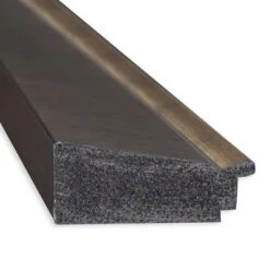 33" X 27" Non-Beveled Lined Bathroom Wall Mirror Bronze - Amanti Art