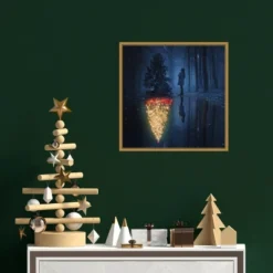 16" X 16" The Hope Of Christmas Tree By Terry F Framed Canvas Wall Art - Amanti Art -Home Furniture GUEST 0a3602fd 11a0 47f8 85cc c2652ef8b057