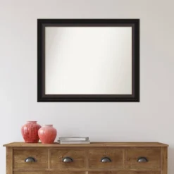 33" X 27" Non-Beveled Trio Oil Rubbed Bronze Wall Mirror - Amanti Art -Home Furniture GUEST 0a4e048a 1f66 4e08 b400 5678e26274fa
