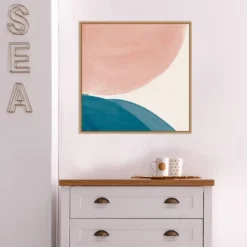 22" X 22" Eventide Pools II By Piper Rhue Framed Canvas Wall Art Light Brown - Amanti Art -Home Furniture GUEST 0a7a2a19 ca01 4e3f 8892 95a1fcd84298