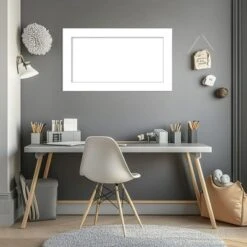 Amanti Art Wedge White Framed Dry Erase Magnetic Board -Home Furniture GUEST 0ae28354 f743 4299 8175 15bf54025611