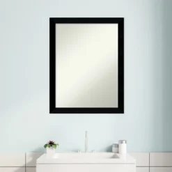 Black Museum Non-Beveled Wood Bathroom Wall Mirror 23 Black Museum Non-Beveled Wood Bathroom Wall Mirror -Home Furniture GUEST 0b30b581 13df 4c83 96a2 a41bb5d9073f