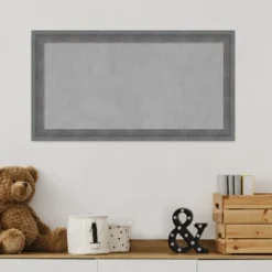 Amanti Art Dixie Grey Rustic Wood Framed Magnetic Board -Home Furniture GUEST 0f757915 3208 40d8 95ba 85162c98b300