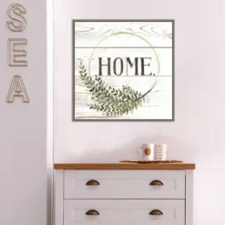 22" X 22" Family Farmhouse I By Grace Popp Framed Canvas Wall Art Gray Wash - Amanti Art -Home Furniture GUEST 105e95a4 c9fe 4049 877f e11cccb514d0