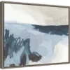 20" X 16" Sea Shading II By June Erica Vess Framed Canvas Wall Art - Amanti Art