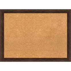 31"x23" Narrow Wood Frame Cork Board Warm Walnut - Amanti Art: Wall Mount, Bulletin Display -Home Furniture GUEST 11642565 e566 4634 8ad5 a2920802f4fa