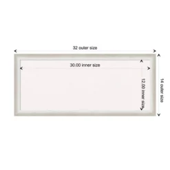 32"x14" Two Tone Wood Frame White Cork Board Silver - Amanti Art: Bulletin Board For Office, Wall Mount, No Choking Hazard 20 32"x14" Two Tone Wood Frame White Cork Board Silver - Amanti Art: Bulletin Board For Office, Wall Mount, No Choking Hazard -Home Furniture GUEST 1182c889 9266 4527 8118 95df3f66638f