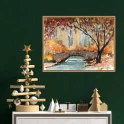 24" X 18" Autumn In New York Study I By Samuel Dixon Framed Canvas Wall Art - Amanti Art -Home Furniture GUEST 12747ca3 acd9 4460 ba2c c5753c970c0b