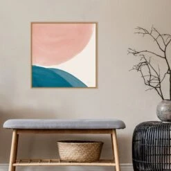 22" X 22" Eventide Pools II By Piper Rhue Framed Canvas Wall Art Light Brown - Amanti Art -Home Furniture GUEST 13ac3b62 ebd5 4df7 ac06 cfe5480fde4f