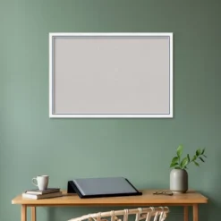 Amanti Art 38"x26" Morgan Wood Frame Gray Cork Board White/Blue - : Wall Mounted Bulletin Board, Custom Framed, Organizational Tool -Home Furniture GUEST 147a533e 889d 4948 bf97 643bc99a51f6