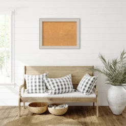 32"x24" Cottage Wood Frame Natural Cork Board White/Silver - Amanti Art: Wall Mounted, Bulletin Display, Office Decor 15 32"x24" Cottage Wood Frame Natural Cork Board White/Silver - Amanti Art: Wall Mounted, Bulletin Display, Office Decor -Home Furniture GUEST 152d9141 88f3 4a13 8aef a0f48bc17a40
