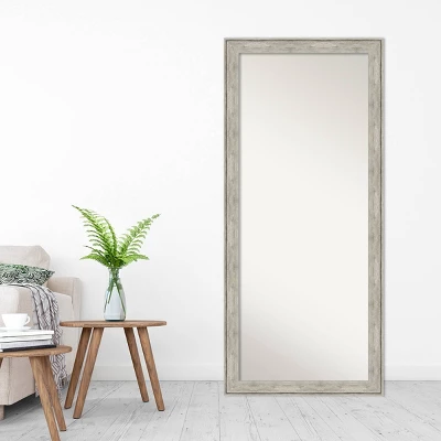 29" X 65" Crackled Framed Full Length Floor/Leaner Mirror Metallic - Amanti Art 7 29" X 65" Crackled Framed Full Length Floor/Leaner Mirror Metallic - Amanti Art - Image 5
