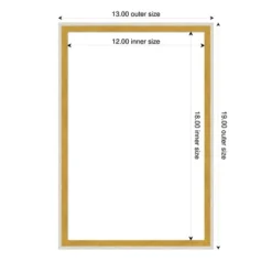 Amanti Art Paige White Gold Framed Dry Erase Magnetic Board -Home Furniture GUEST 15ef4331 ab64 4e4b a359 415338ead785