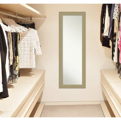 18" X 52" Non-Beveled Mosaic Gold Full Length On The Door Mirror - Amanti Art 8 18" X 52" Non-Beveled Mosaic Gold Full Length On The Door Mirror - Amanti Art - Image 6