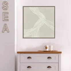 22" X 22" On The Same Wavelength I By Isabelle Z Framed Canvas Wall Art Gray Wash - Amanti Art -Home Furniture GUEST 16273fbe d584 4f8c 8757 edc0b305f640