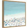 16" X 16" Sesimbra I Beach By Ingrid Beddoes Framed Canvas Wall Art - Amanti Art