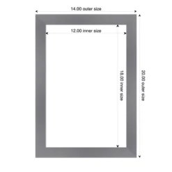 Amanti Art Edwin Grey Framed Dry Erase Magnetic Board -Home Furniture GUEST 16c6fe16 5f74 48fb b5bf 601efc5989b8