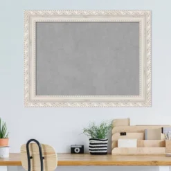34"x26" Opera Framed Magnetic Board Off-White - Amanti Art: Real Wood, Steel, Wall Mount, Home & Office Decor -Home Furniture GUEST 190f0ec9 7ce5 495a 8986 ae7559b46097