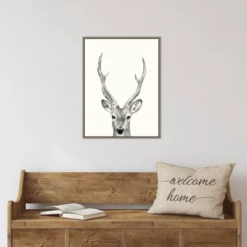 18" X 24" Animal Mug IV Deer By Victoria Borges Framed Canvas Wall Art Gray - Amanti Art 10 18" X 24" Animal Mug IV Deer By Victoria Borges Framed Canvas Wall Art Gray - Amanti Art -Home Furniture GUEST 1b1c178b 837b 4dd4 aad3 2ee5a130c181
