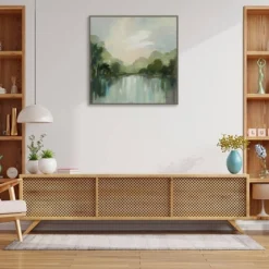 30" X 30" Cool Spring Day By Silvia Vassileva Framed Canvas Wall Art Print - Amanti Art -Home Furniture GUEST 1bacfc2c 25dd 4fa7 9226 4fc47b84f7d4