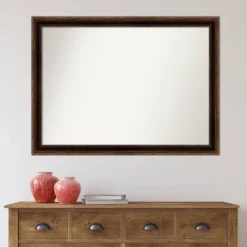 42" X 31" Non-Beveled Corded Bronze Wall Mirror - Amanti Art -Home Furniture GUEST 1c0480a2 7ffd 4648 b8a9 62509c25fd23