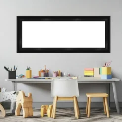 Amanti Art 16"x40" Grand Black Narrow Framed Magnetic Dry Erase Board -Home Furniture GUEST 1c61a46f aa26 4b73 b542 01cf34793296