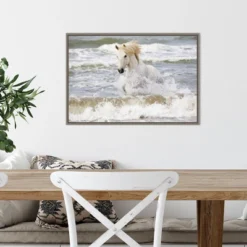 23" X 16" Camargue Horse In The Surf By Ellen Goff Danita Delimont Framed Canvas Wall Art - Amanti Art 12 23" X 16" Camargue Horse In The Surf By Ellen Goff Danita Delimont Framed Canvas Wall Art - Amanti Art -Home Furniture GUEST 1c8ed782 e5a7 4e0a a732 93aa57bb40eb