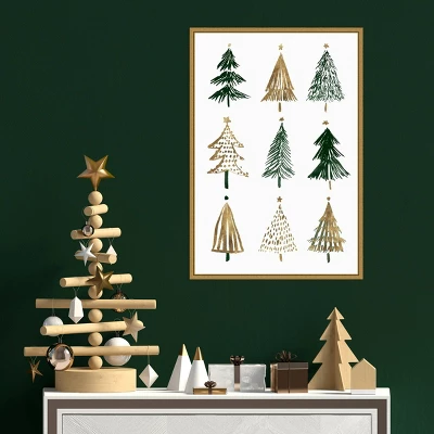 16" X 23" Evergreens II Tree By Isabelle Z Framed Canvas Wall Art - Amanti Art 5 16" X 23" Evergreens II Tree By Isabelle Z Framed Canvas Wall Art - Amanti Art - Image 3