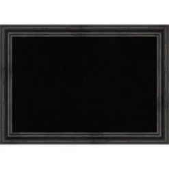 Amanti Art Black Cork Board Wood Framed Rustic Pine Black Bulletin Board 41 In. X 29 In. -Home Furniture GUEST 1d809533 ee78 4f54 8a58 3dd179acf5d8