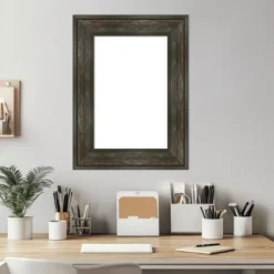 Amanti Art Rail Rustic Char Framed Dry Erase Magnetic Board -Home Furniture GUEST 1dbd362a 35b4 4173 801a 9742bc8068bf